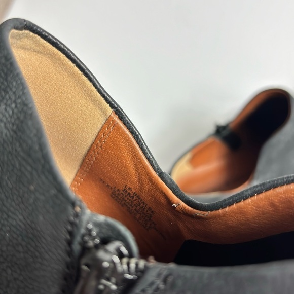 LUCKY BRANDWOMEN BOOTIES BLACK LEATHER HEELS SIZE 8M - Picture 7 of 7